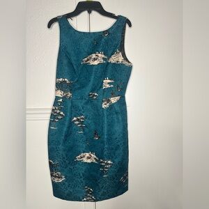 Darling Blue Sheath Mini Dress Scoop Neck Sleeveless size S